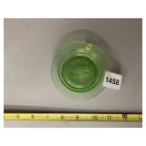 CIGARETTE HOLDER: URANIUM GLASS DISH - GREEN,