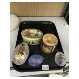 VINTAGE DECORATIVE TINS & ORNAMENTS - VICTORIAN