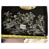 ASSORTED CRYSTAL CHANDELIER PRISMS AND DROPS -