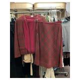 VINTAGE 60S 3 PIECE SKIRT SET, EST SIZE M,