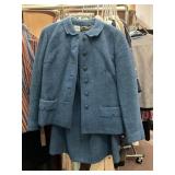 VINTAGE 60S TOWN & COUNTRY SKIRT SUIT EST SIZE S