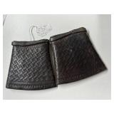 VINTAGE LEATHER COWBOY CUFFS W/ STRAPS