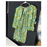 1950'S SLEEVELESS TWO PC SKIRT & TOP