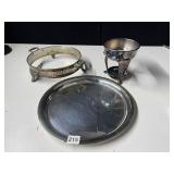 HEIRLOOM SERVING TRAY, SHERIDAN COFFEE DECANTER