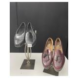 ALDEN NEW ENGLAND SZ. 10 BURGUNDY, LEATHER BLACK