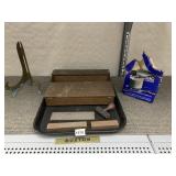 VINTAGE BUXTON DESK ACCESSORIES - BRASS PRONG