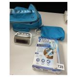 DISINFECTING UV LIGHT, ALARM CLOCK, LUNCH BAG