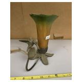 HUMMINGBIRD LAMP - METAL BASE W/ GREEN &