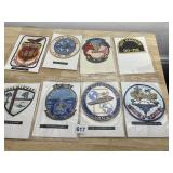 PATCHES USS CORAL SEA, ENTERPRISE, GUADAL CANAL,