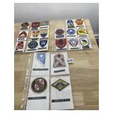PATCHES NEW YORK NG, TEXAS, ALA OCS, WASH NG,