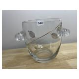 VINTAGE MCM GLASS ICE BUCKET