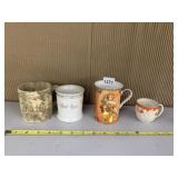 VINTAGE CERAMIC TABLEWARE - FOUR PIECES INCLUDING