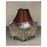 DECORATIVE LAMPSHADE W/ EMBROIDERED BASE -