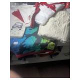 SHEETS QUEEN SIZE 2 FLAT, 1 FITTED, BEACH TOWEL