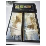 3 WALL PICTURES 21' X 9.5'