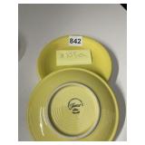 10 YELLOW 6' FIESTA PLATES