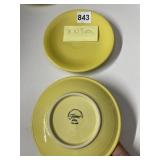 10 YELLOW 6' FIESTA PLATES