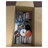 WHOLE BOX DVDï¿½S, CD'S