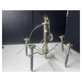 METAL LIGHT FIXTURE, HARD WIRE, 23' H X 24' ROUND