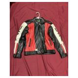 USA FLAG LEATHER JACKET WOMEN'S SIZE S/M
