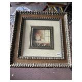 SHADOW BOX FRAME PRINT OF FLOWERS AND FLOWERS