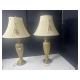 LAMPS GLASS MIDDLE 33' H, TIMES 2