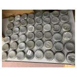 ASSORTED VINTAGE JAR LIDS - METAL SCREW-TOP