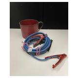 OVER SZ. STEEL CUP AND JUMPER CABLES