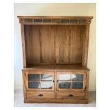 COUNTRY 2 PC. HUTCH W/ GLASS FRONT DOORS, 2
