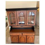 HITCHCOCK TWO SECTION HAND PAINTED FRONT COUNTRY