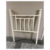IRON WHITE HEAD BOARD W/ HOLLYWOOD FRAME