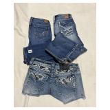 MISS ME SHORTS SIZE 27, BKE JEANS SIZE 27, AE