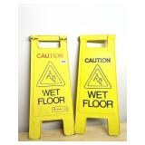 2 WET FLOOR SIGNS