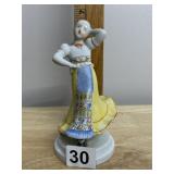 HEREND PORCELAIN FOLK DANCER GYPSY GIRL 6'