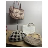 4 PURSES, LIZ CLAIBORNE, STATA, 2 UNMARKED