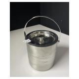 STAINLESS BARNWARE NEW ICE BUCKET HOLDER AND HAND