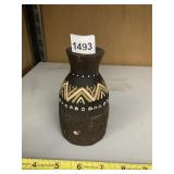 NATIVE AMERICAN POTTERY VESSEL - BLACK WARE W/