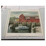 JOSEPH CORREALE - 'RED WAREHOUSE' LITHOGRAPH,