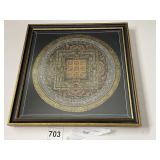 NEPAL PAINTING 11 X 11 CIRCLE DESIGN