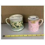 MALMAISON LIMOGES PORCELAIN MUSTACHE CUPS