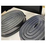 BLUE ENAMELED ROASTER