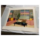 FINE ART SERIGRAPH - 'QUIET HARBOR ST. TROPEZ' BY