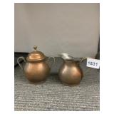 COPPER CREAMER/SUGAR