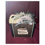 NEUTRAL TONE VELVET HANGERS , 50 IN TOTAL