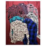 MOSTLY HOLLISTER WOMEN'S SIZE S FLANNELS