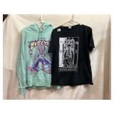 TAROT TEE SHIRT, RIOT GAMES ANIME HOODIE, BOTH