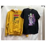 FILA HOODIE SIZE M, VAPOR95 ANIME TEE SIZE L