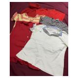 WOMEN'S VINTAGE CASUAL TOPS, SOME STAINING,