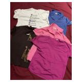 WOMEN'S VINTAGE CASUAL TOPS, SOME STAINING,