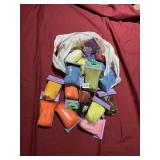 UNUSED BAGS OF WOOL ROVING